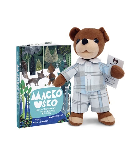 Kniha Set Kniha a Plyšový medvedík Macko Uško 30 cm - Czeslaw Janczarski