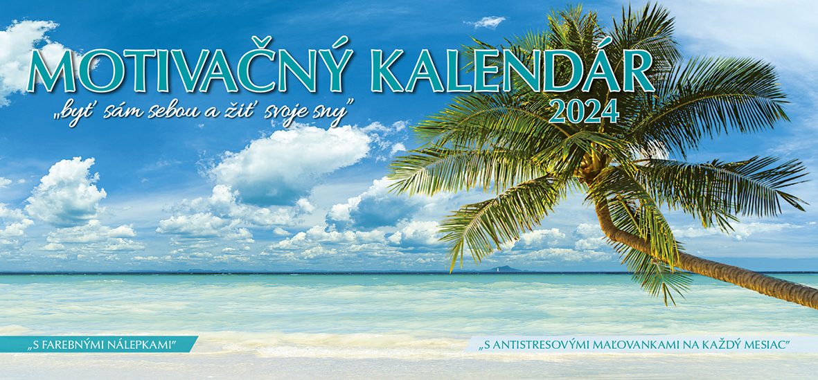Motivačný set 2024 (Motivačný stolový kalendár, Motivačný nástenný kalendár a Motivačný diár)