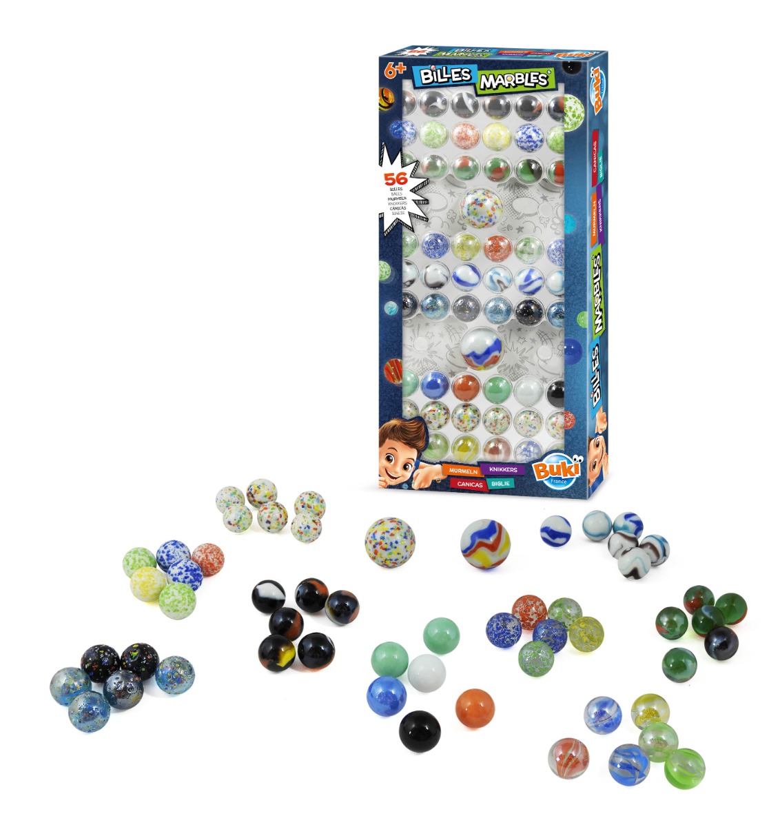 Set guľôčok 56 ks