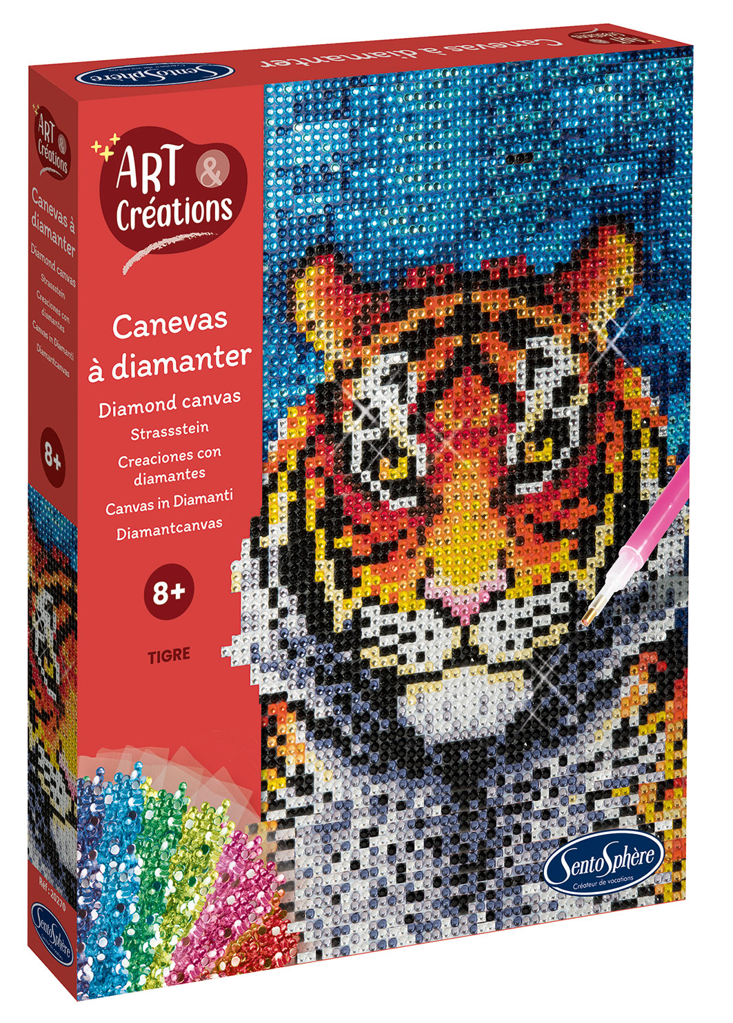 Vykladanie z diamantov Tiger