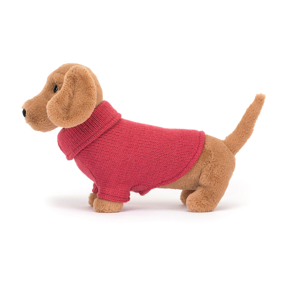 Jazvečík vo svetríku plyšová hračka JELLYCAT