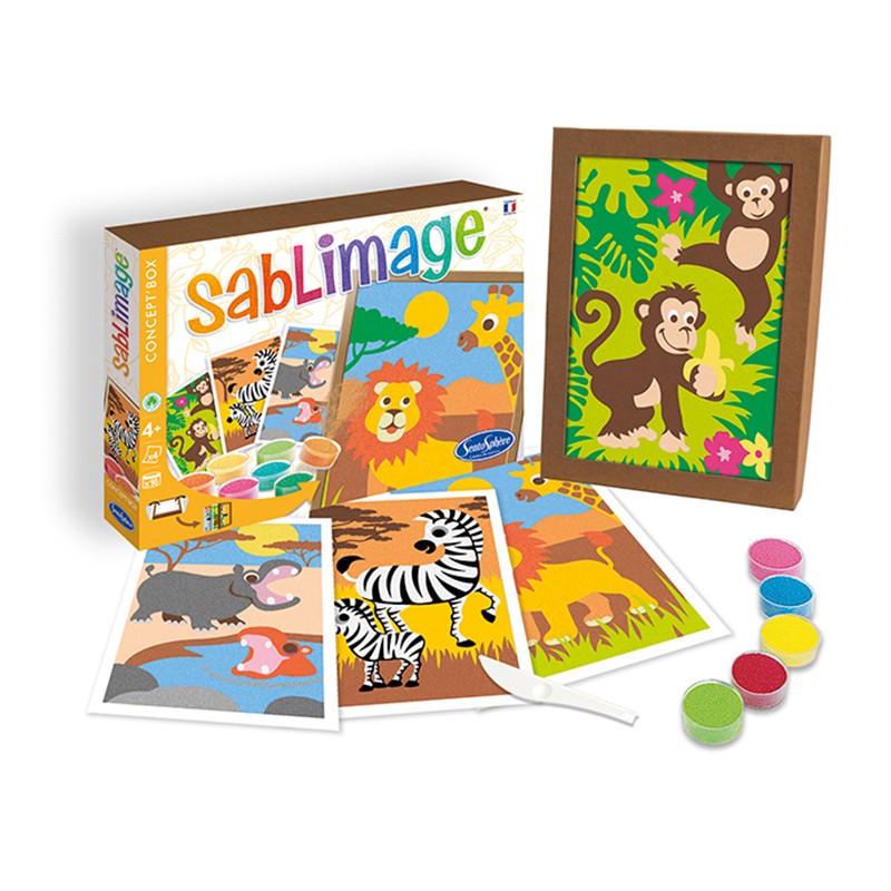 Sablimage Concept Box Pieskové obrázky Africké zvieratká