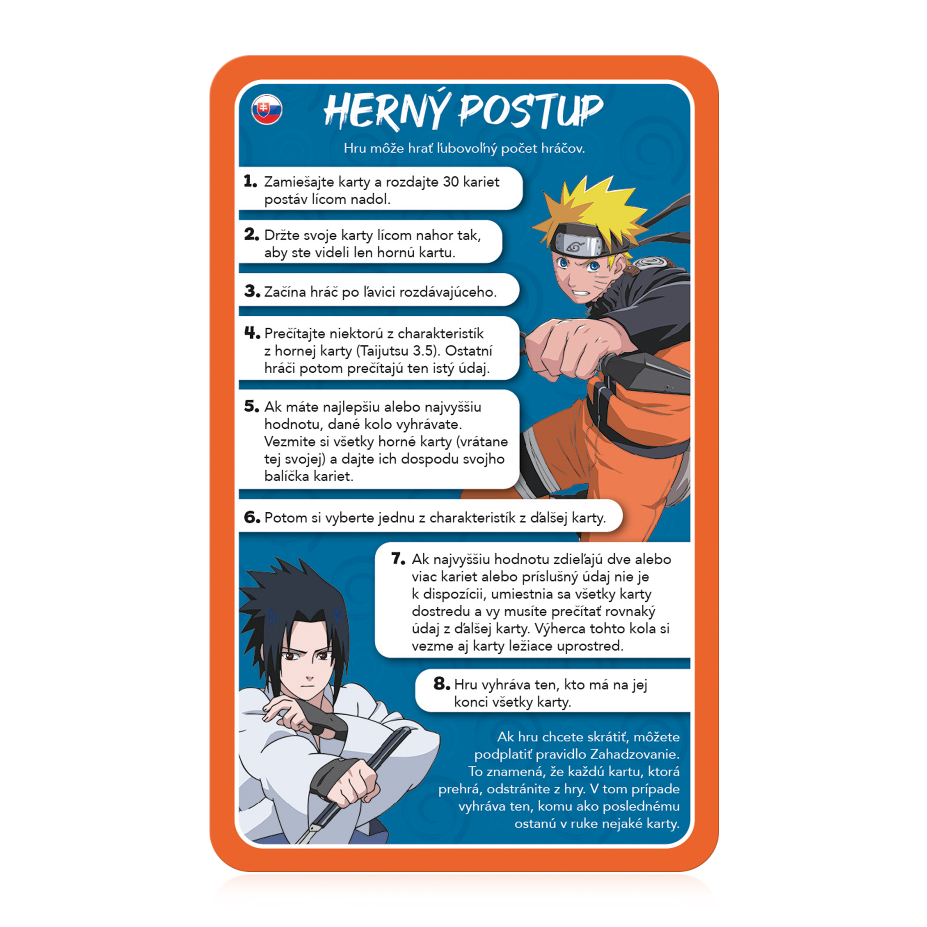 Cestovná hra Top Trumps Naruto CZ/SK