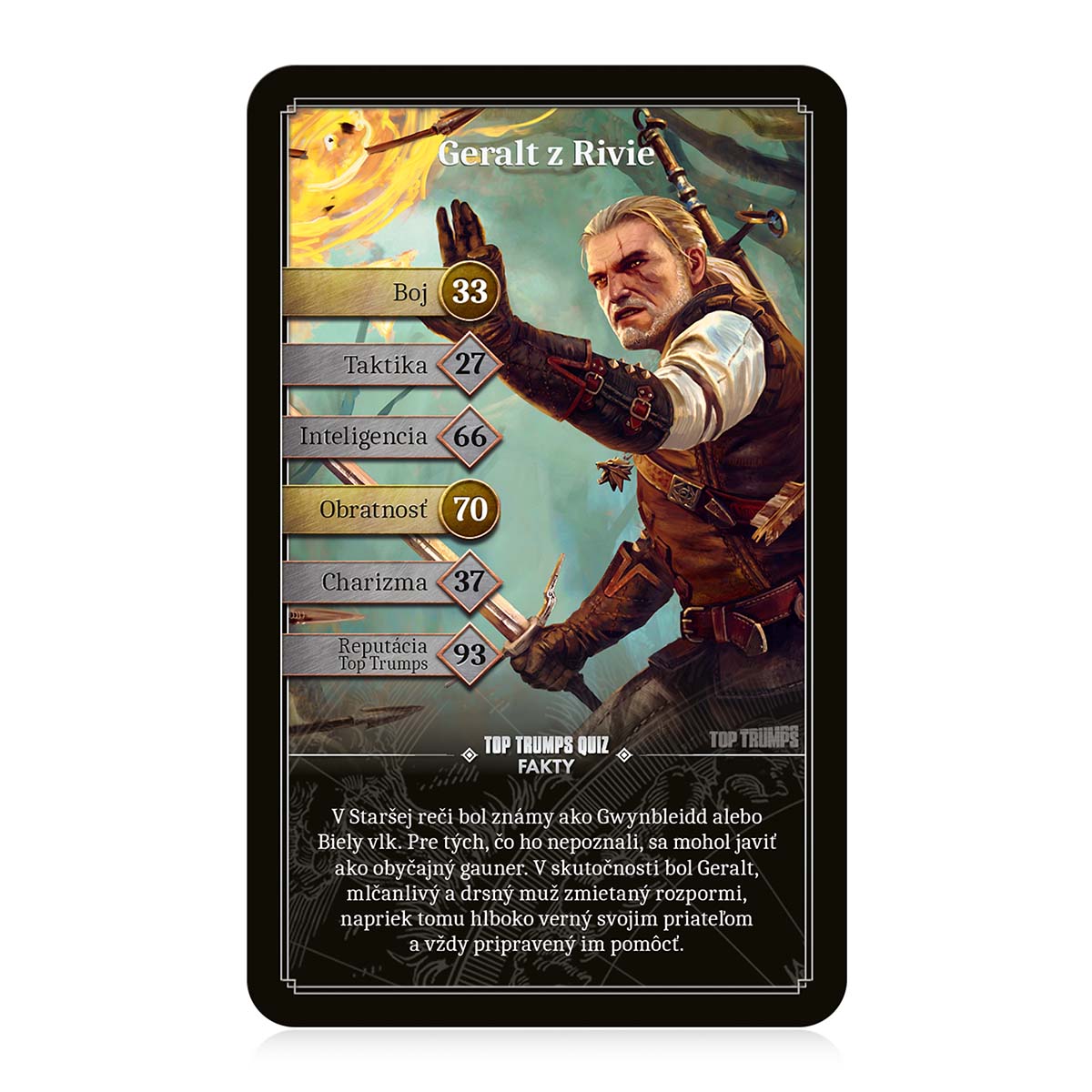 Cestovná hra Top Trumps: The Witcher – CZ/SK limitovaná edícia