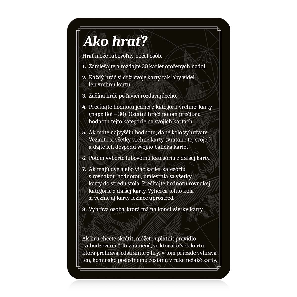 Cestovná hra Top Trumps: The Witcher – CZ/SK limitovaná edícia