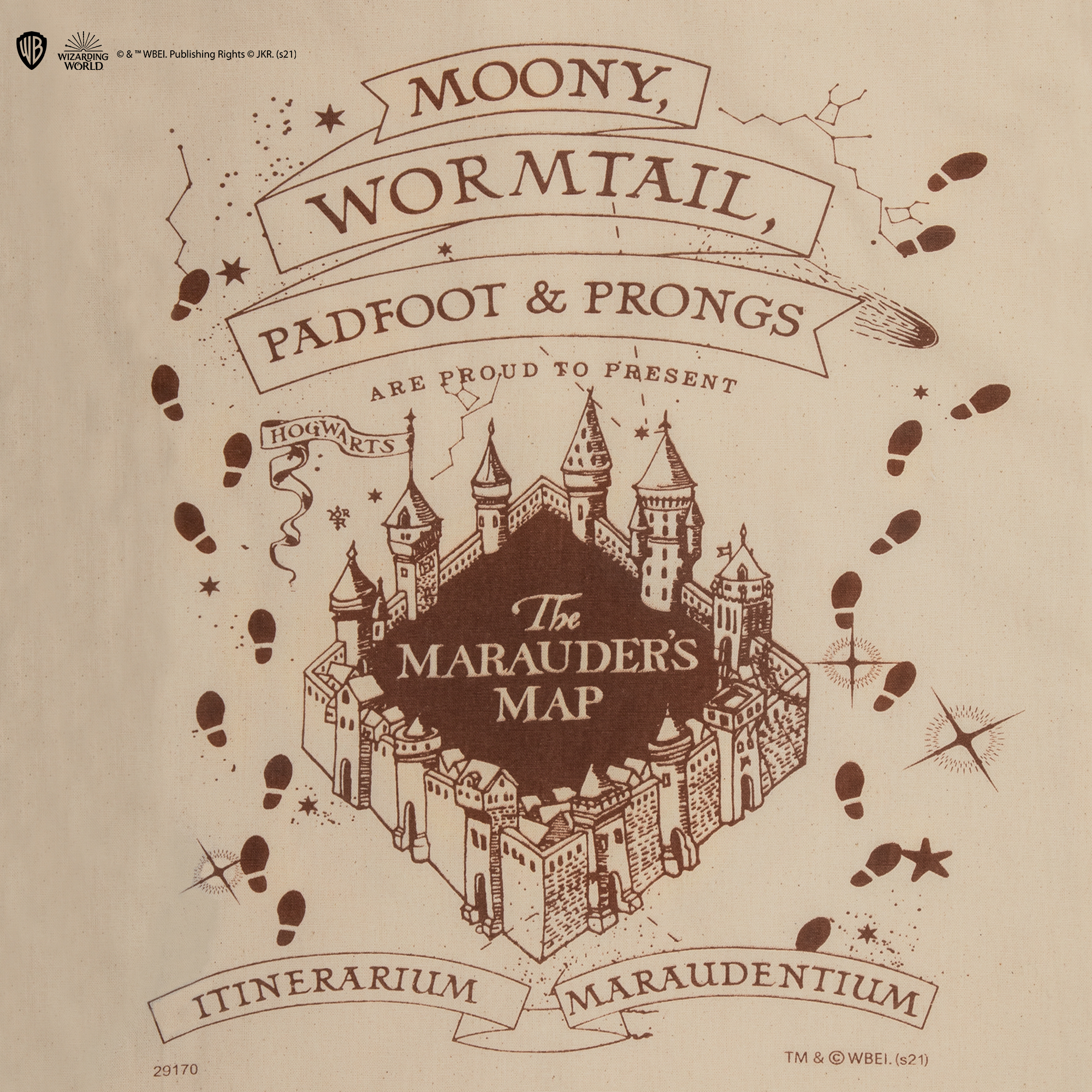 Plátená taška Záškodnícka mapa Harry Potter