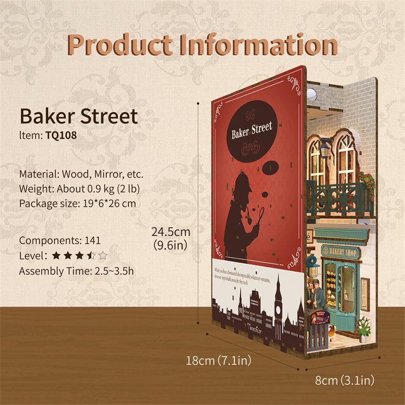 Book Nook - 3D Puzzle - Baker Street