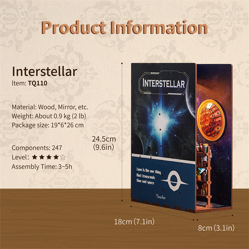 Book Nook - 3D Puzzle - Interstellar