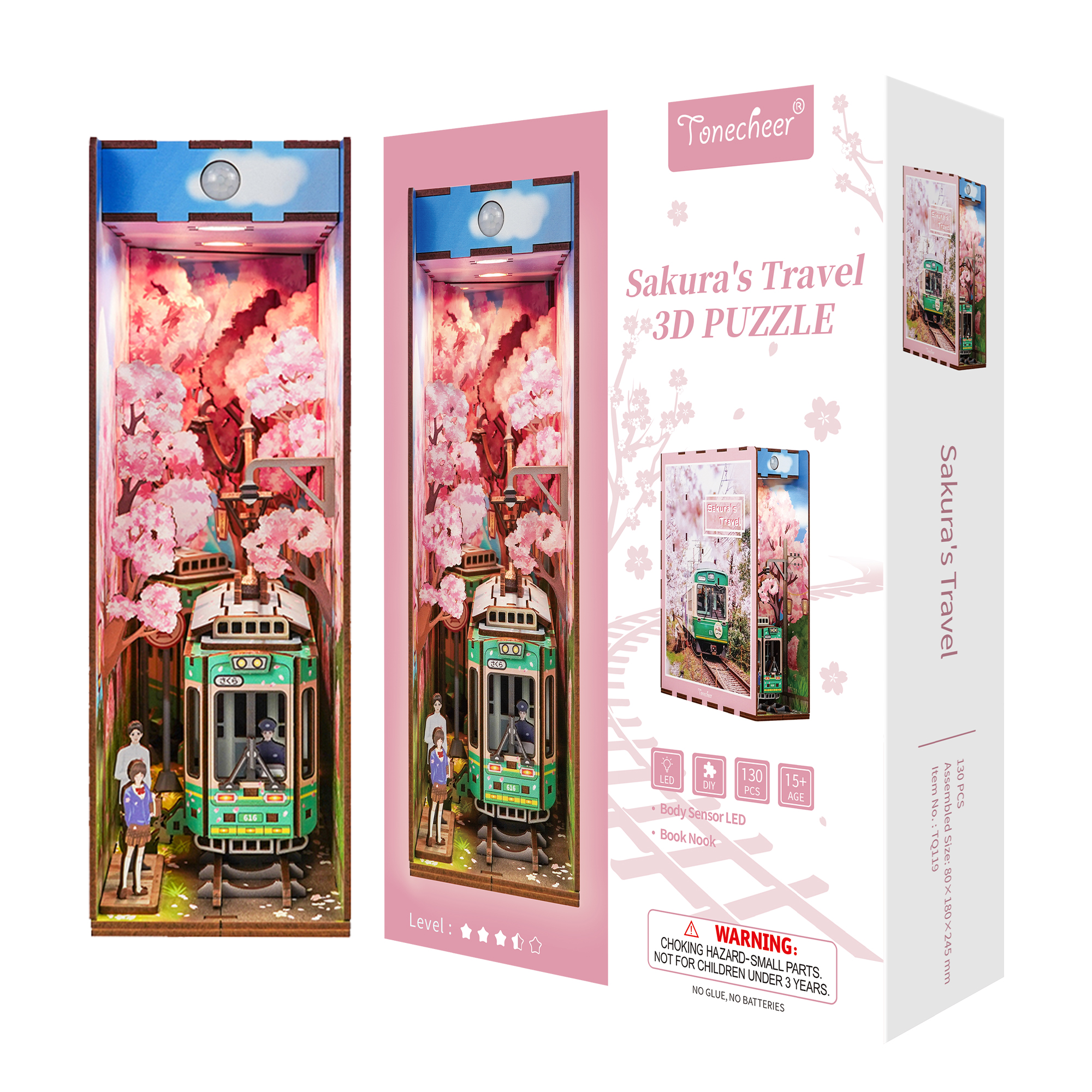 Book Nook - 3D Puzzle - Sakura
