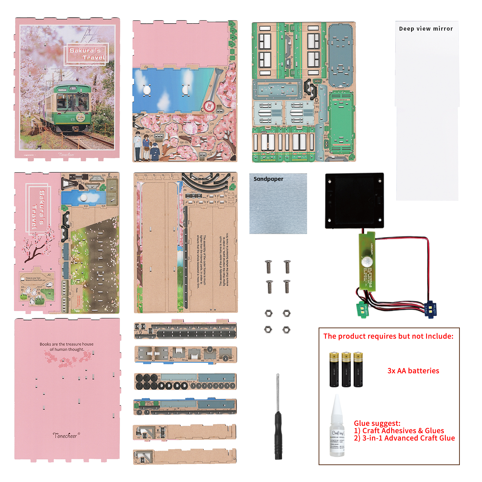 Book Nook - 3D Puzzle - Sakura