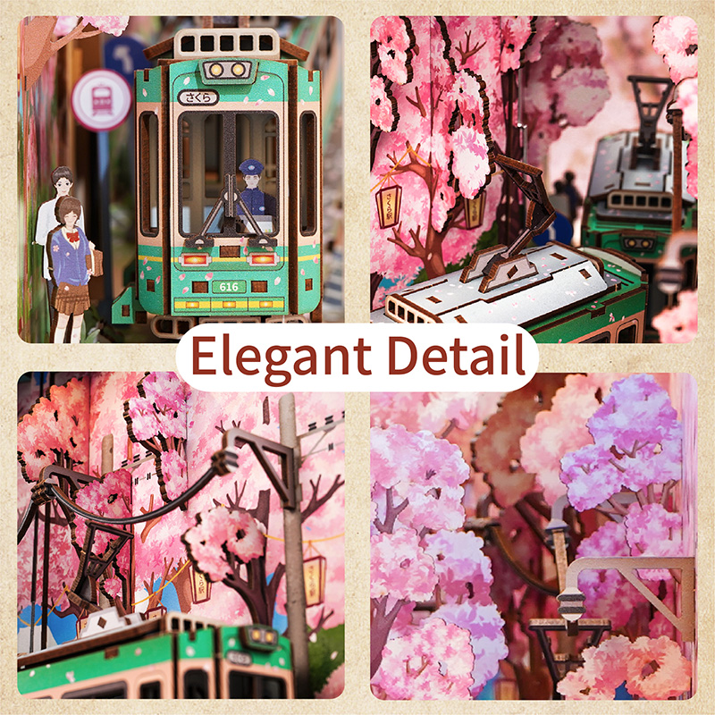 Book Nook - 3D Puzzle - Sakura