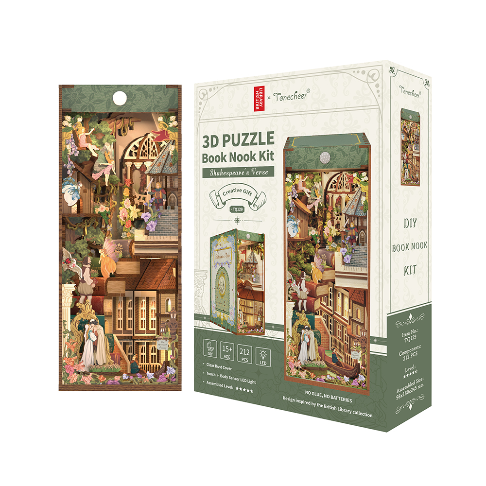 Book Nook - 3D Puzzle - Shakespeare