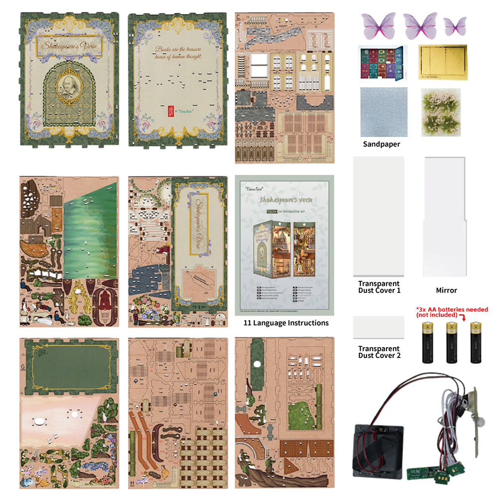 Book Nook - 3D Puzzle - Shakespeare