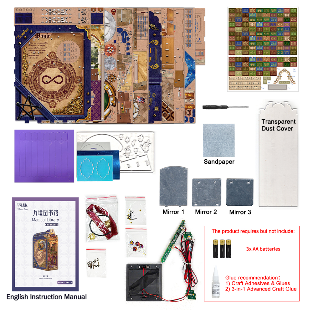 Book Nook - 3D Puzzle - Magická knižnica