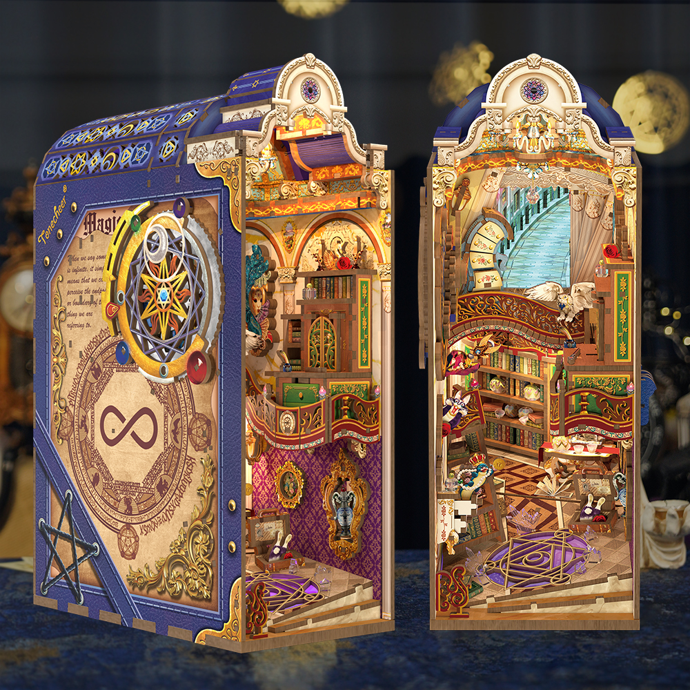 Book Nook - 3D Puzzle - Magická knižnica