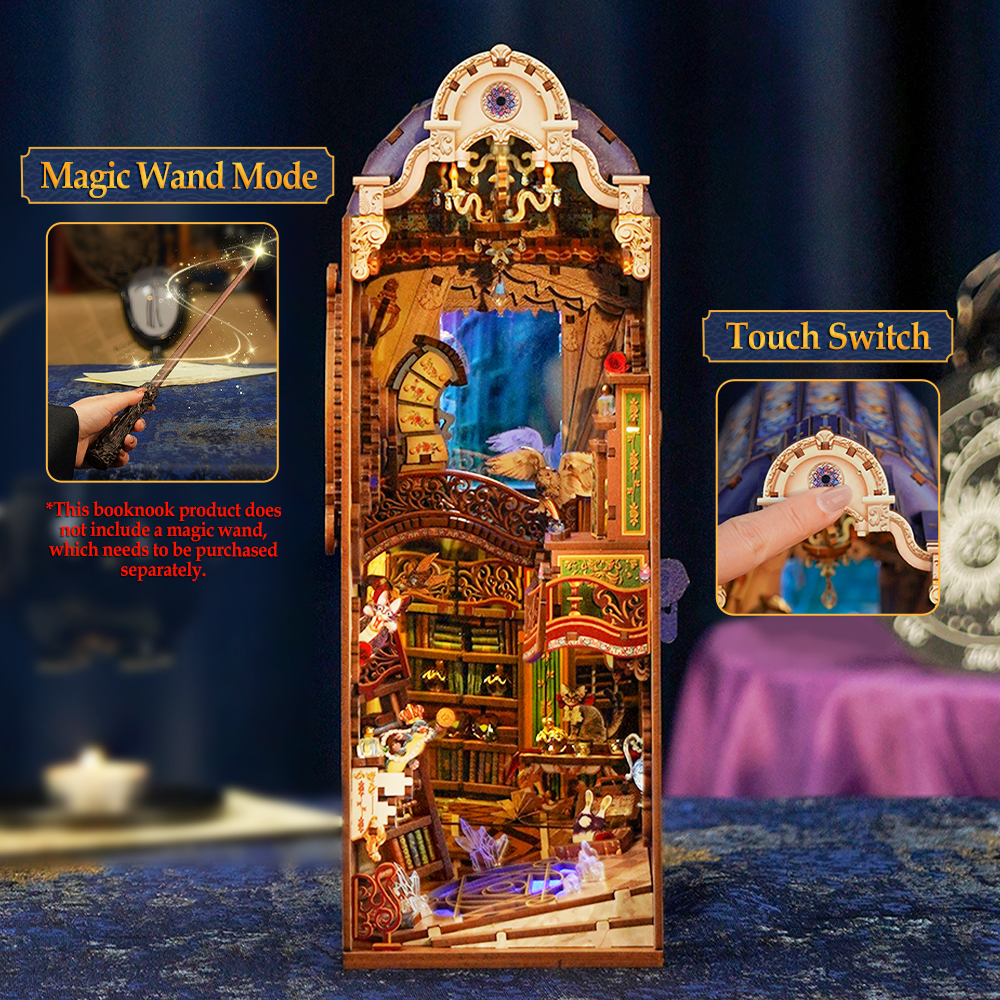 Book Nook - 3D Puzzle - Magická knižnica