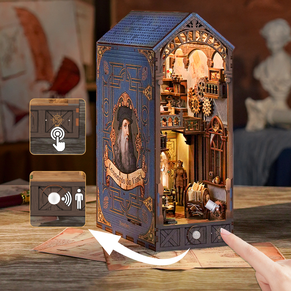 Book Nook - 3D Puzzle - Leonardo Da Vinci