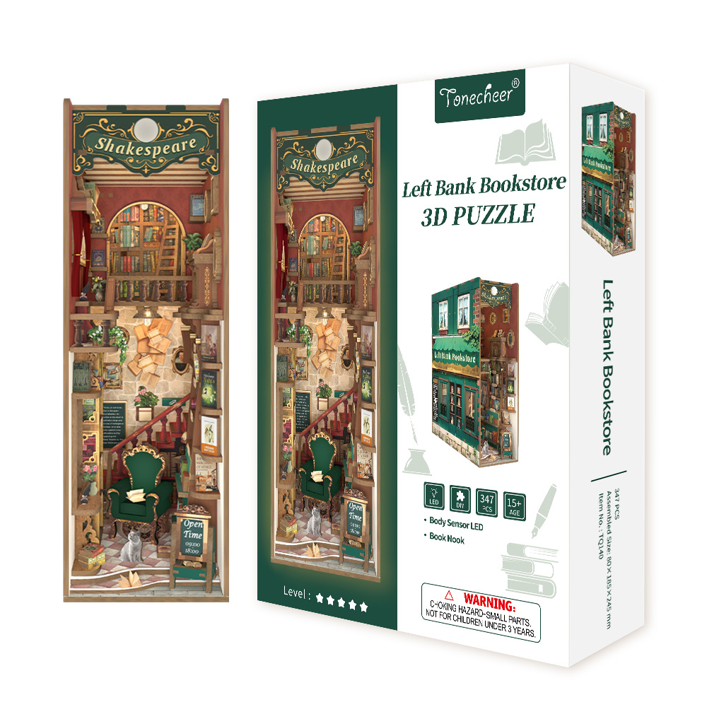Book Nook - 3D Puzzle - Kníhkupectvo