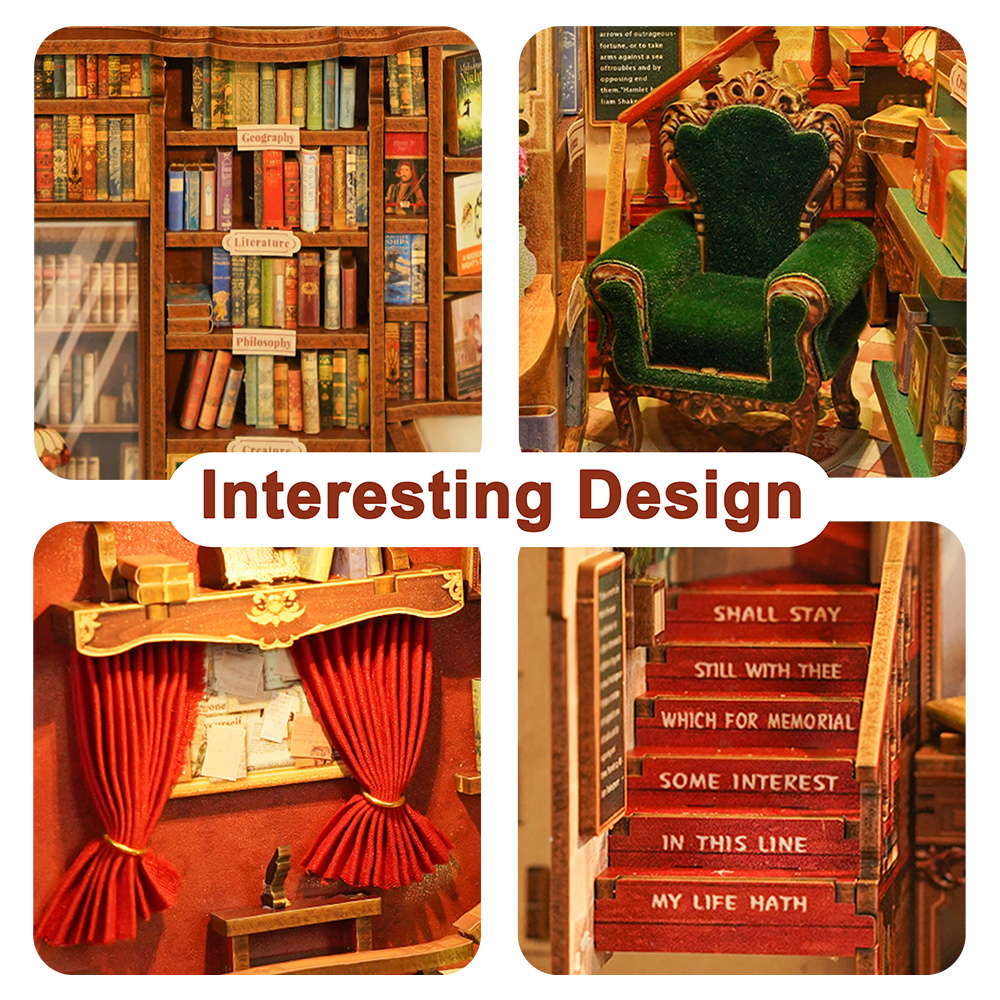 Book Nook - 3D Puzzle - Kníhkupectvo