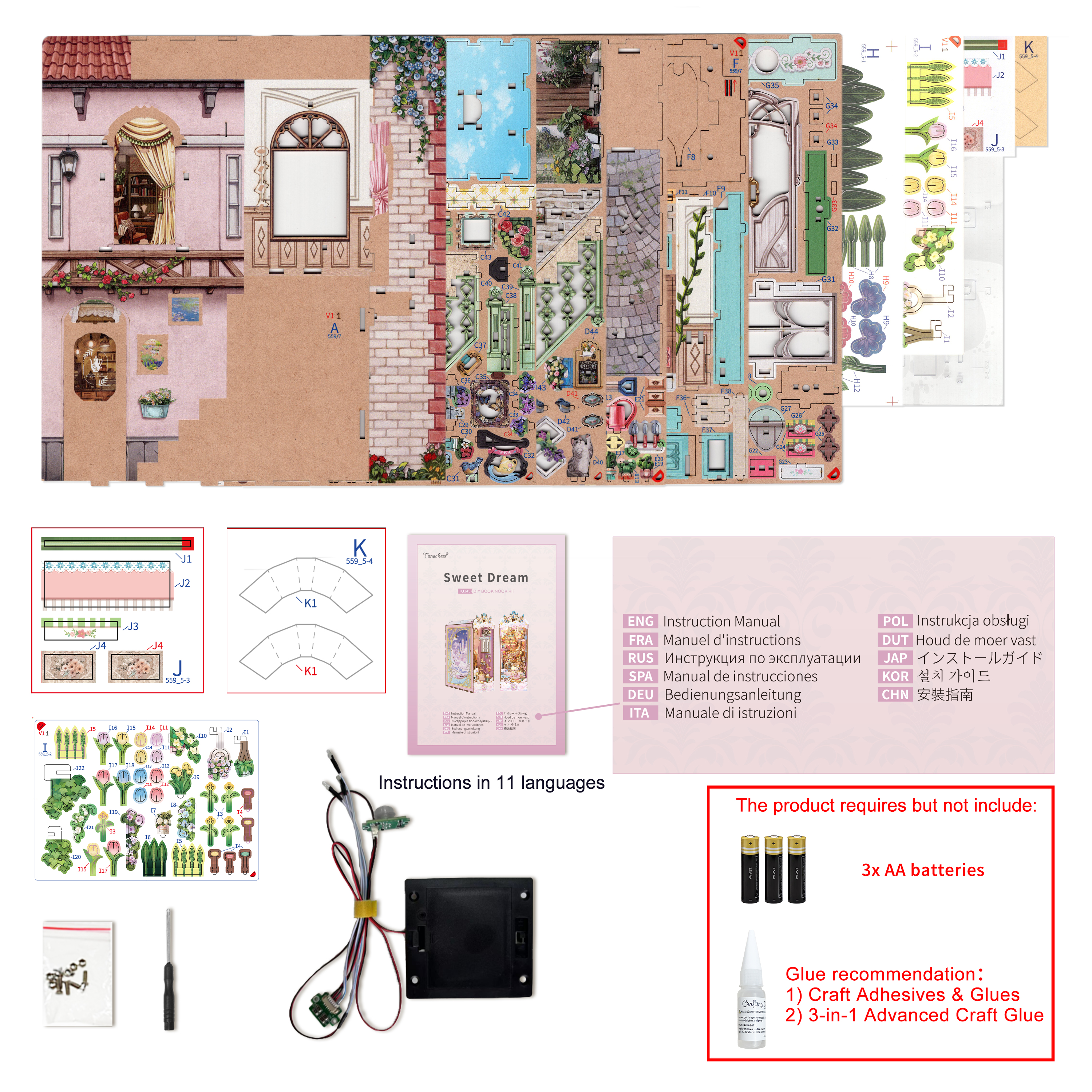 Book Nook - 3D Puzzle - Kvetinárstvo