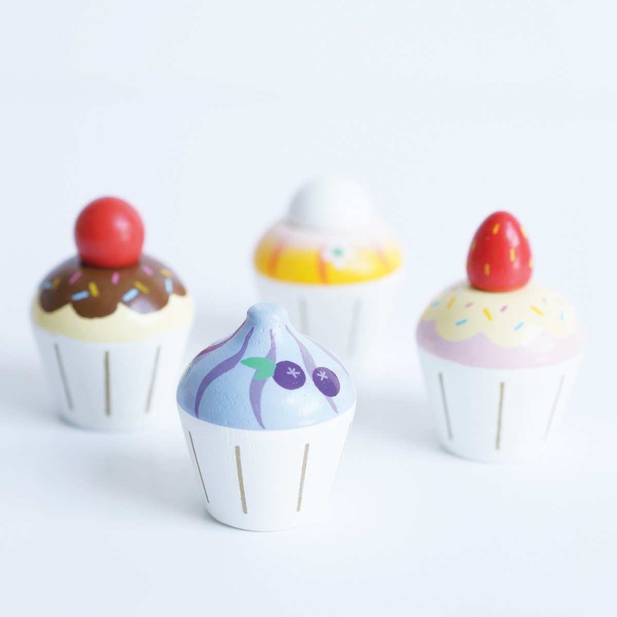 Drevené cupcake koláčiky