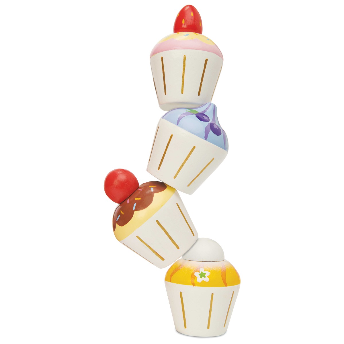 Drevené cupcake koláčiky