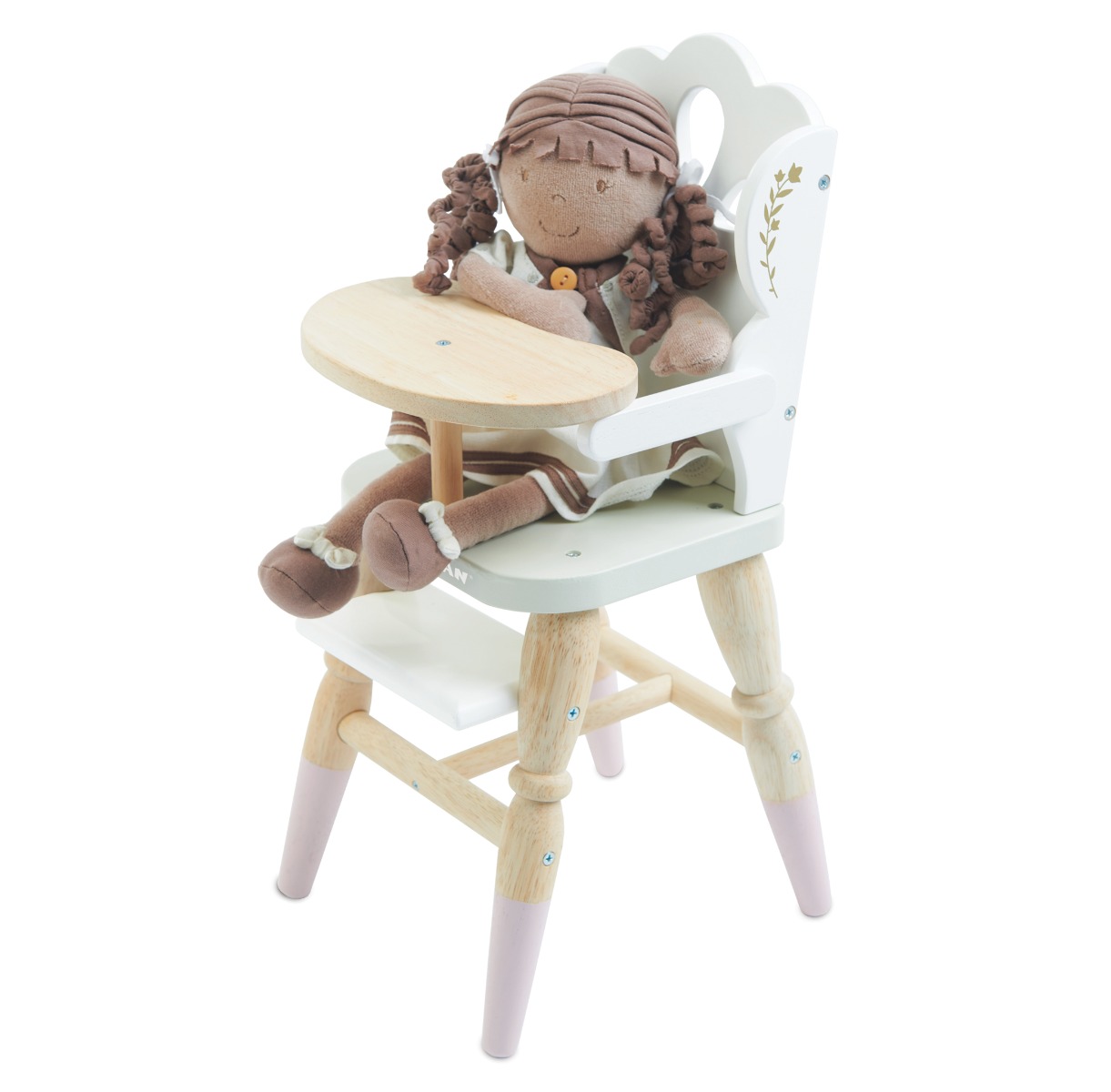Drevená Jedálenská stolička pre bábiky