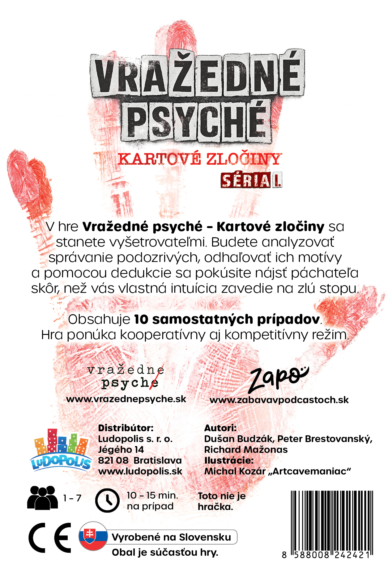 Vražedné psyché - Kartové zločiny hra