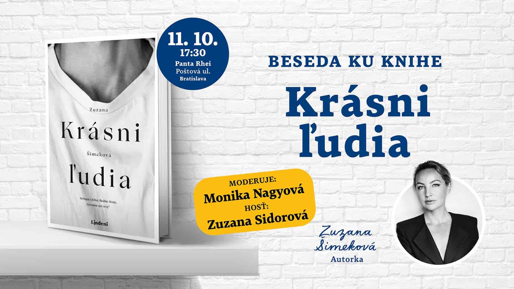 Beseda ku knihe Krásni ľudia Podujatie - Beseda ku knihe Krásni ľudia