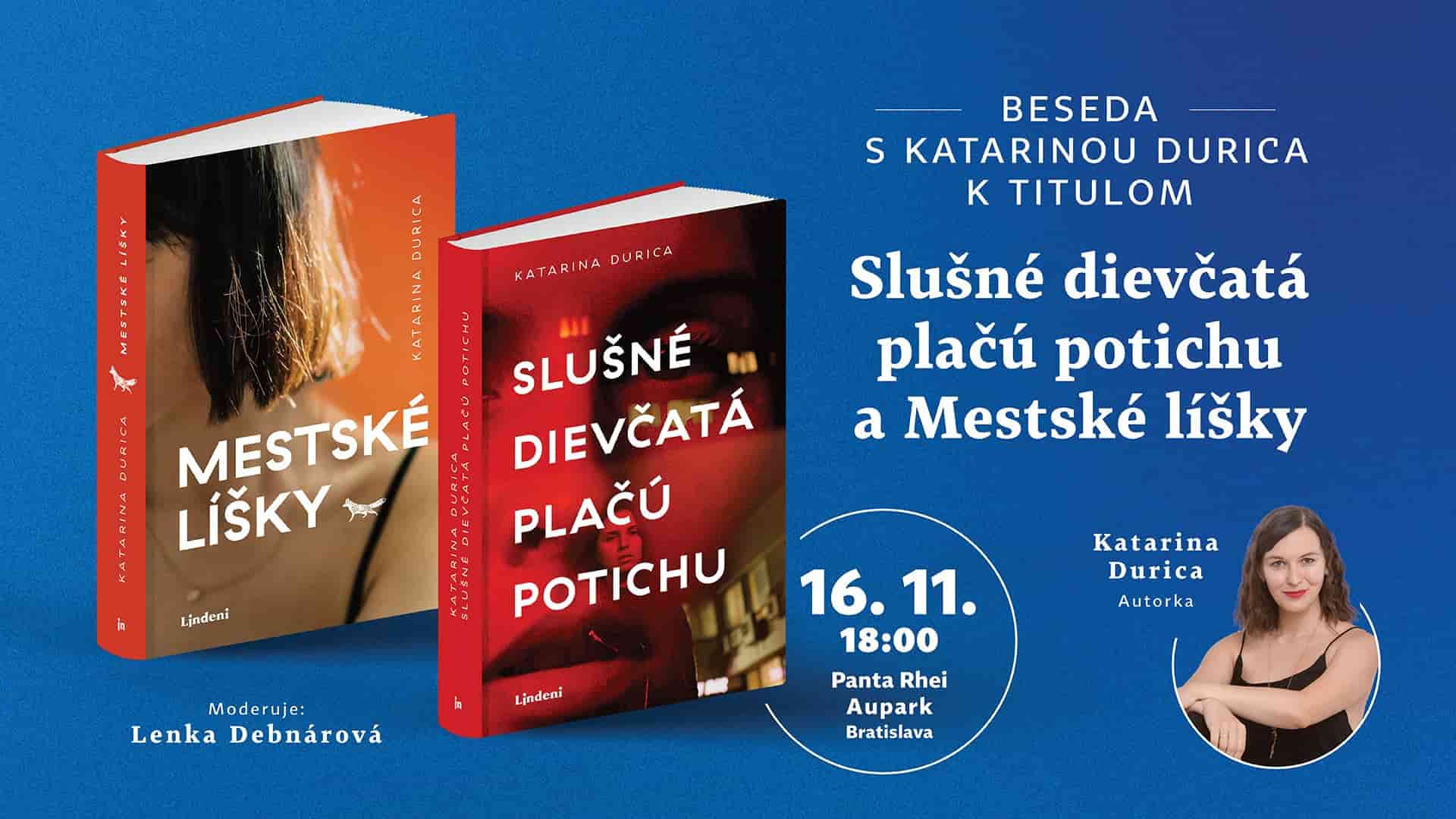 Beseda s Katarinou Durica Beseda so spisovateľkou Katarinou Durica