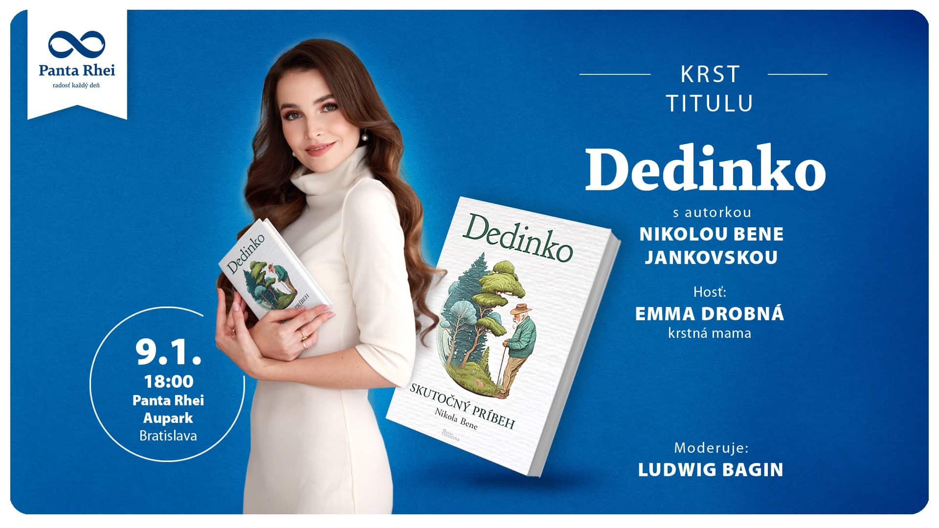 Krst titulu Dedinko s autorkou Nikolou Bene Jankovskou