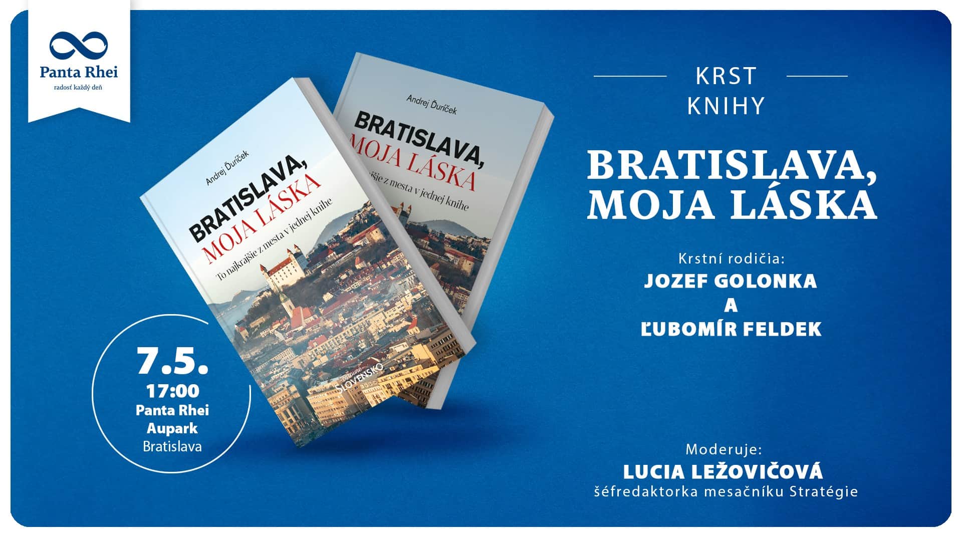 Krst titulu Bratislava, moja láska s autorom Andrejom Ďuríčkom