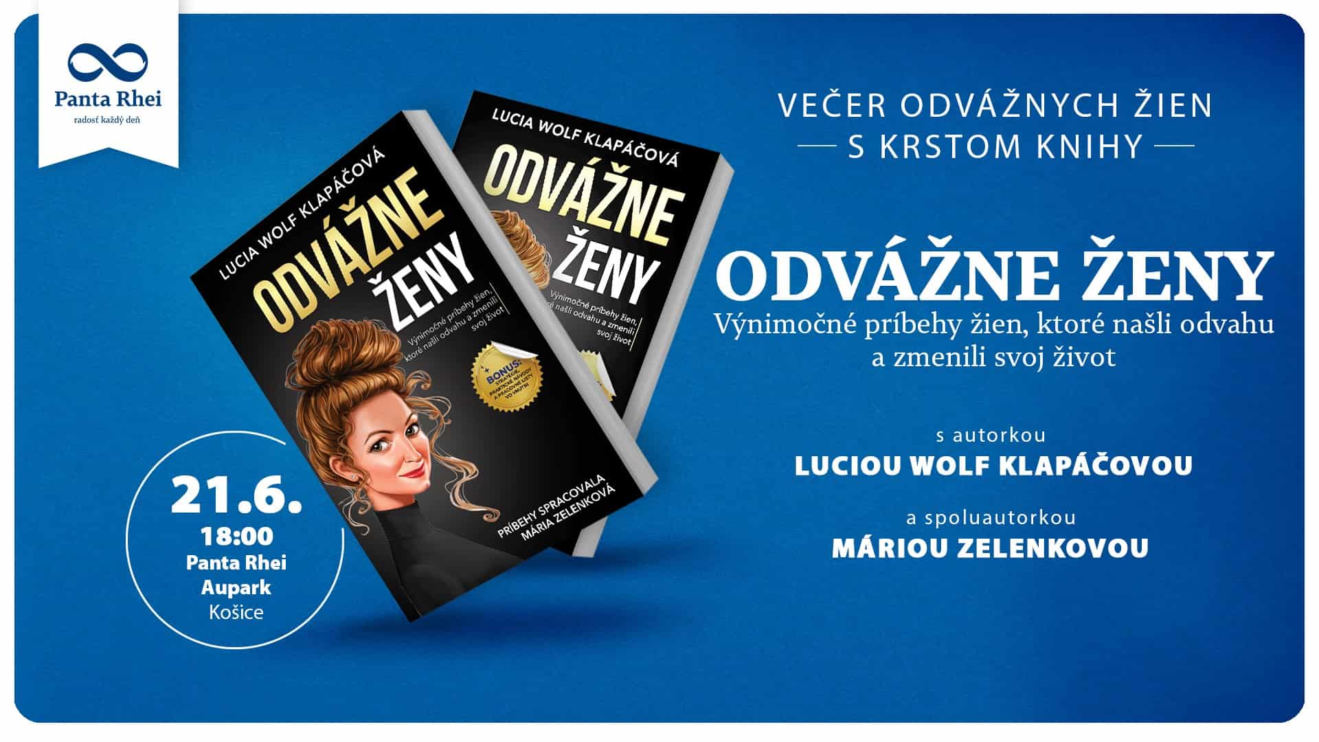 KOŠICE: Večer odvážnych žien s krstom knihy
