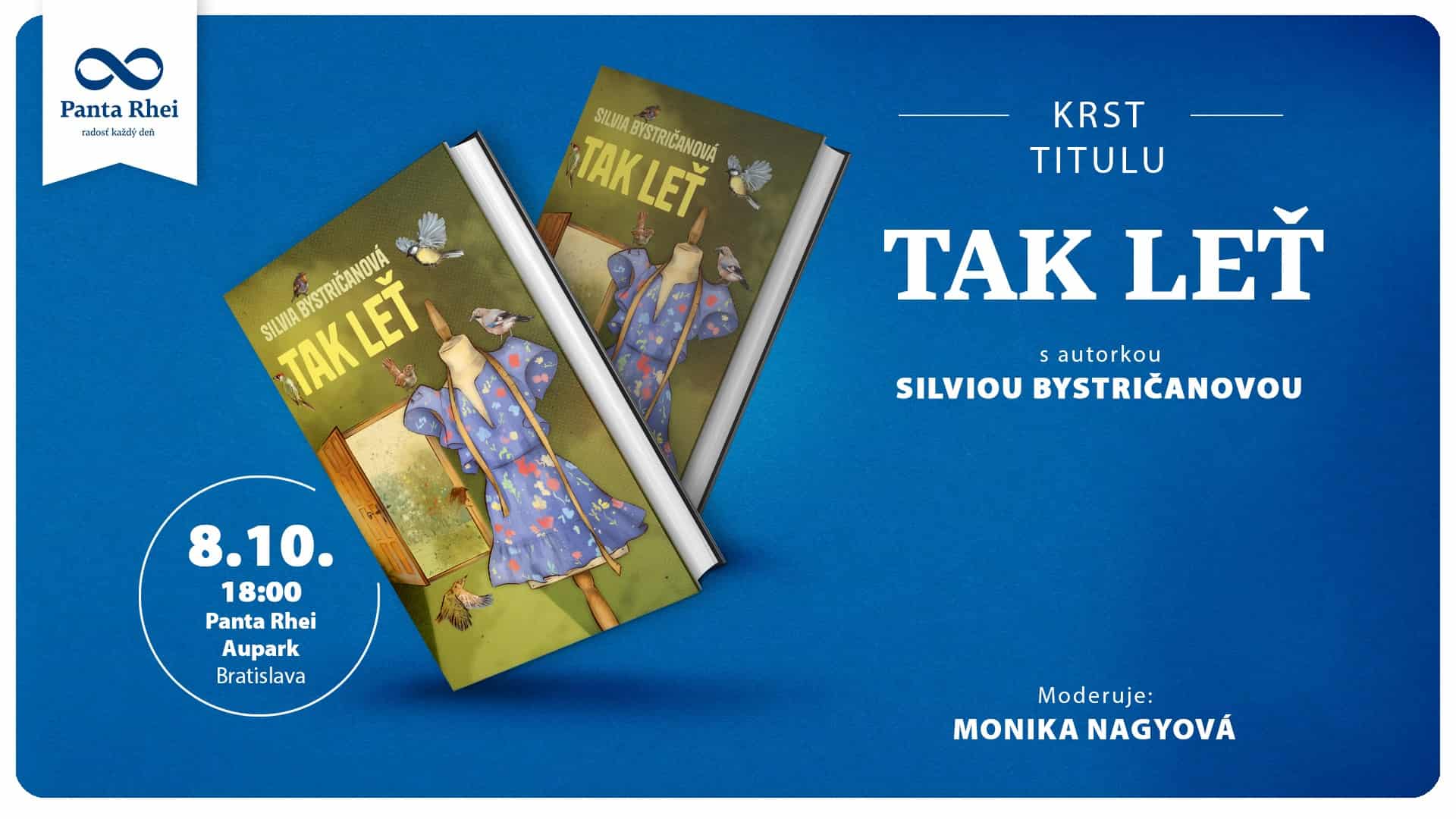 Krst titulu Tak leť s autorkou Silviou Bystričanovou