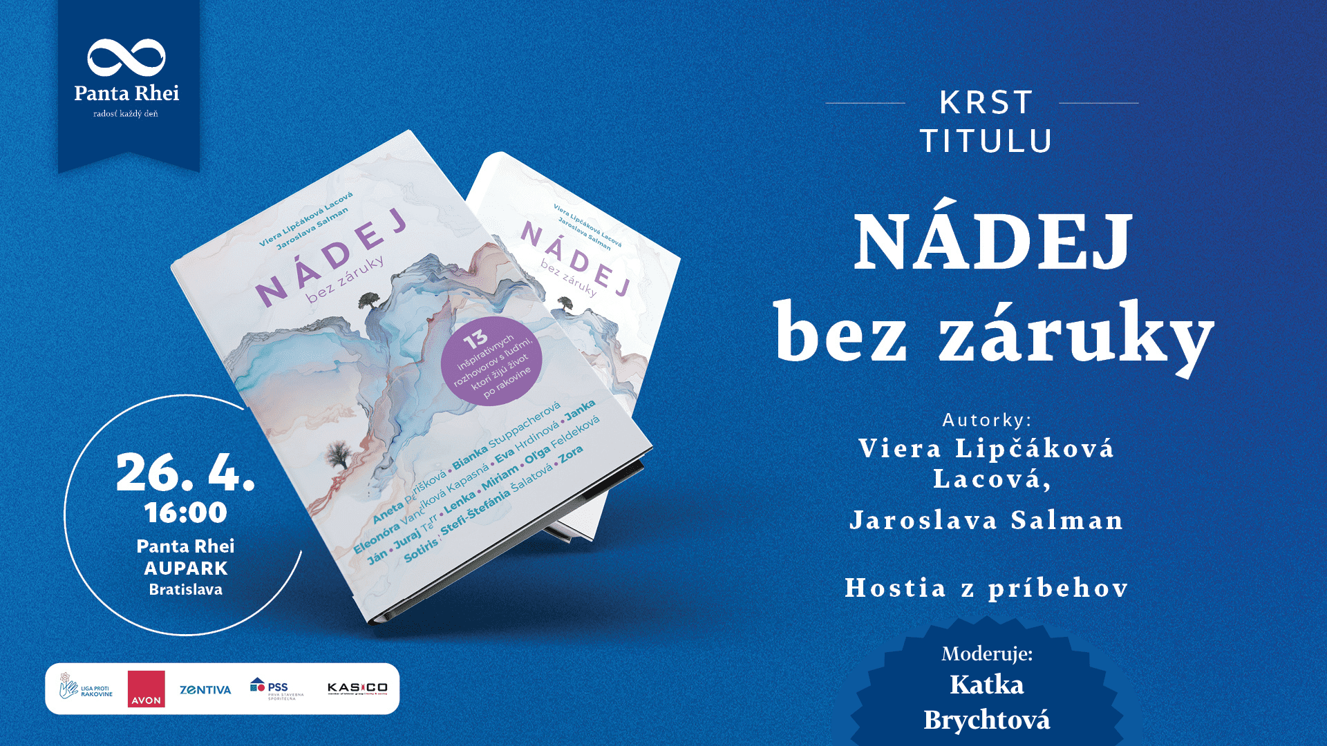 Krst titulu NÁDEJ bez záruky od autoriek Viery Lipčákovej Lacovej a Jaroslavy Salman Krst titulu NÁDEJ bez záruky