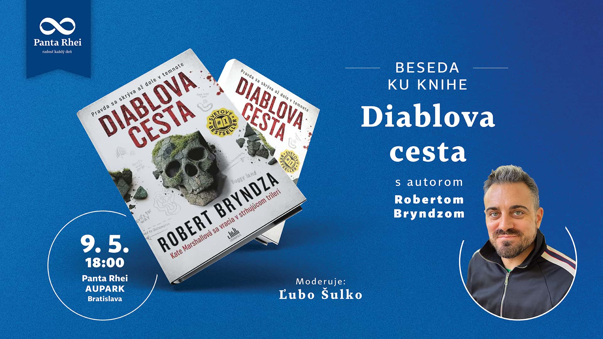 Beseda k titulu Diablova cesta s autorom Robertom Bryndzom