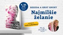 Beseda a krst knihy Mirky Varáčkovej: Najmilšie želanie