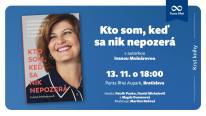 Krst knihy Kto som, keď sa nik nepozerá s autorkou Ivanou Molnárovou