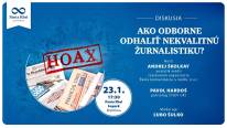 Diskusia na tému Ako odborne odhaliť nekvalitnú žurnalistiku