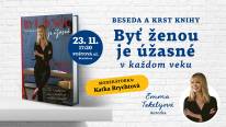 Beseda a krst knihy Byť ženou je úžasné – v každom veku