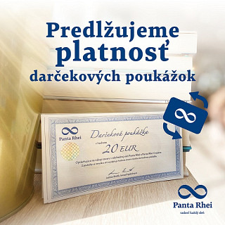 Predlžujeme platnosť darčekových poukážok Panta Rhei