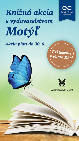 pútač akcia s vydavateľstvom motýľ