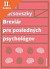 Lacná kniha Breviár pre posledných psychológov