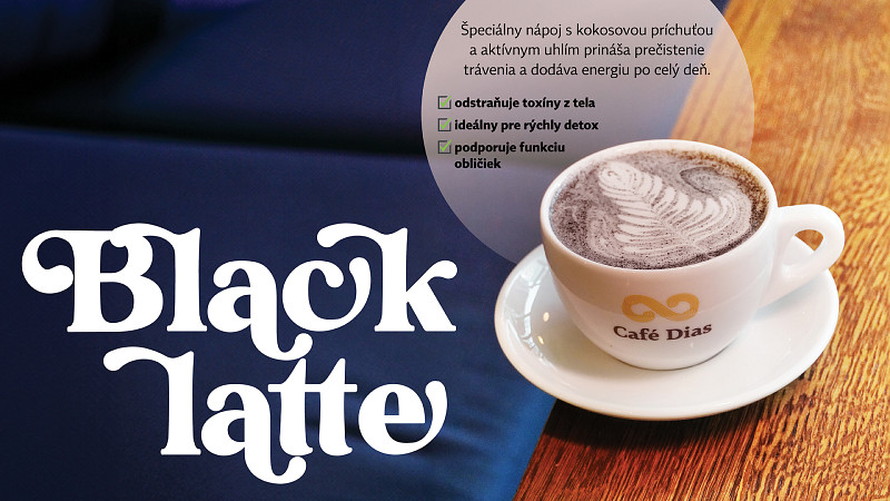 pútač black latte